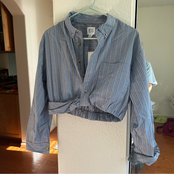 Urban Outfitters BDG Cropped Checked Shirt NWT - Picture 1 of 4